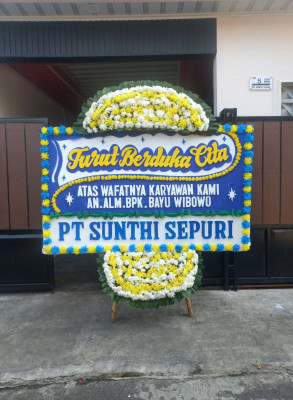 Papan Bunga Duka di Kusan Hulu